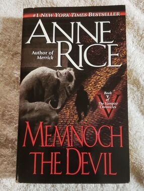 📚4 For $20 - Ann Rice - Memnoch the Devil Paperback - Black and Red Cover